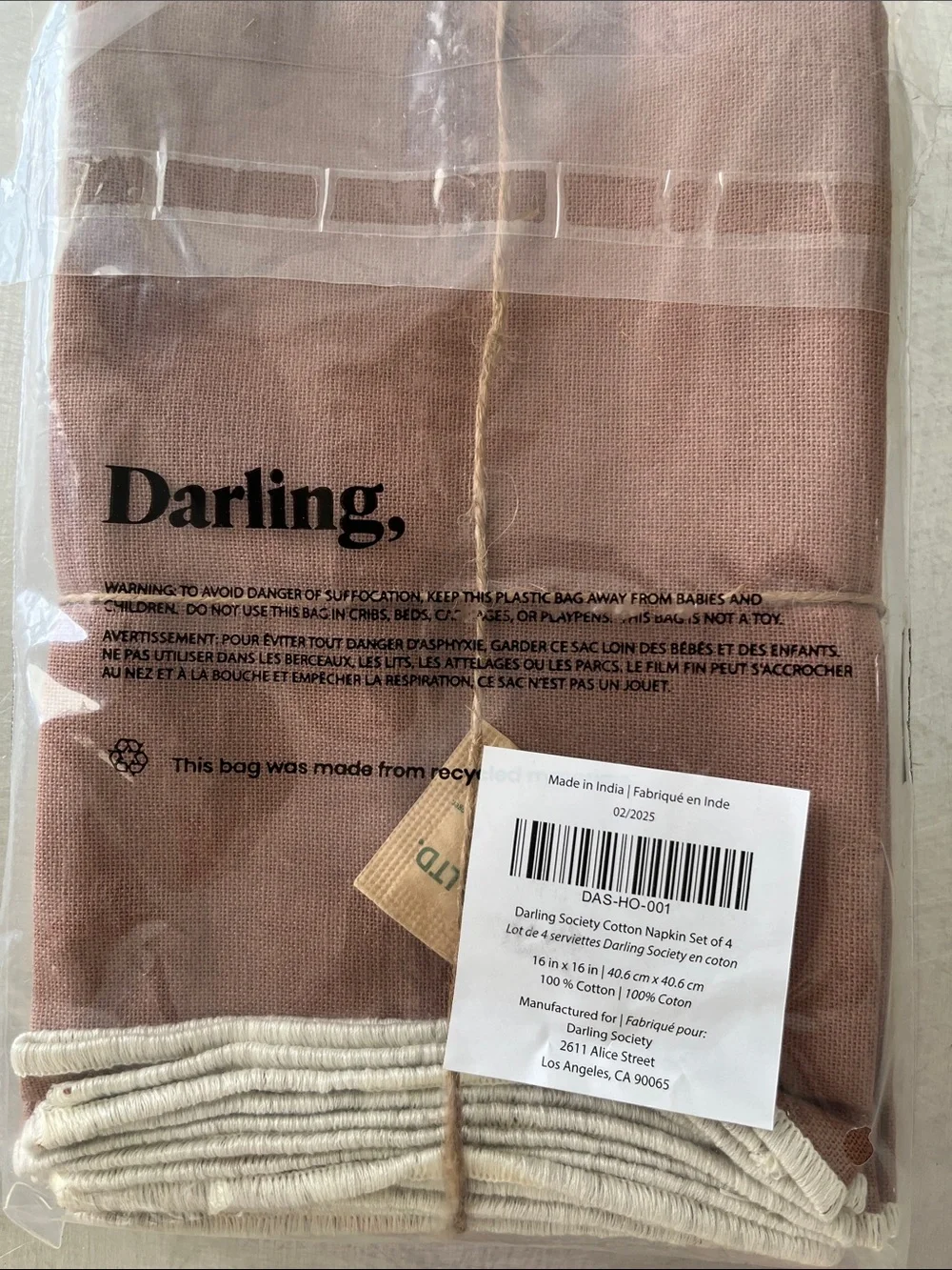 Darling napkin set